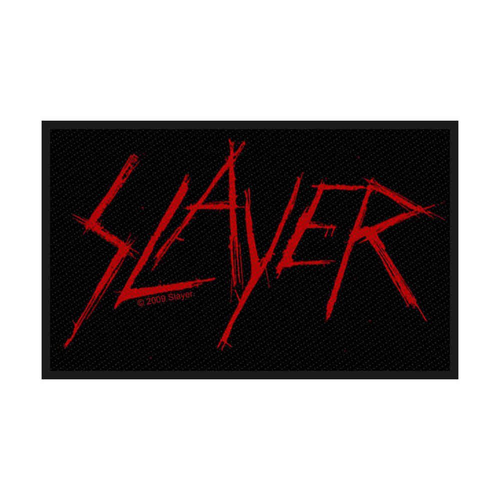 Slayer - Scratched Logo Patch - Zwart